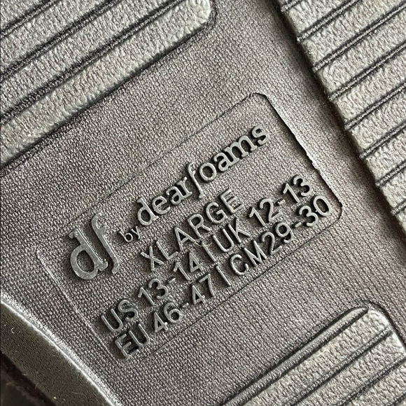 Dearfoams Gray Slide Slippers Men’s - Picture 3 of 5